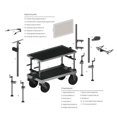 Tilta Movie Cart Dolly - Image 3